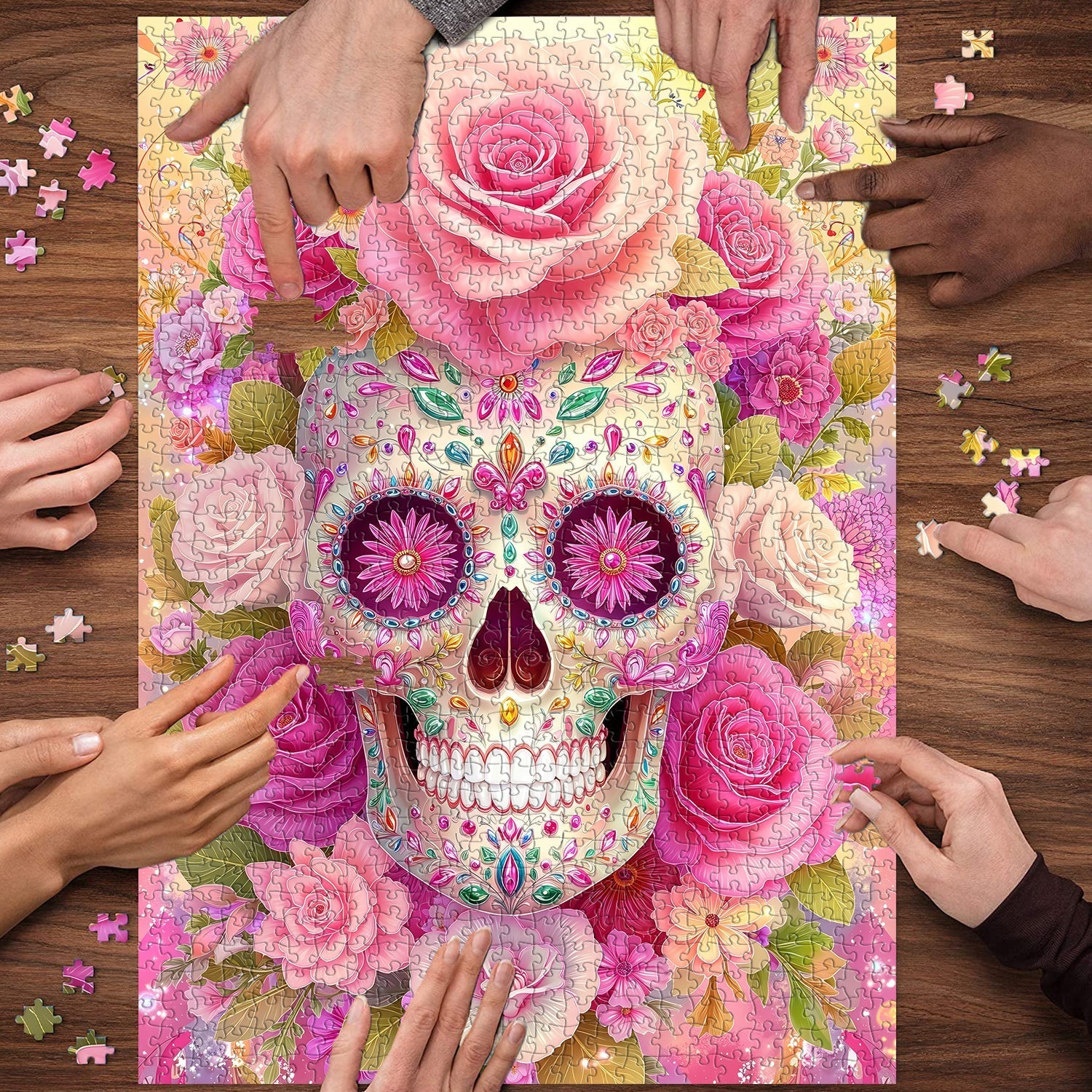 Rose Skull Dream Jigsaw Puzzle 1000 Pieces