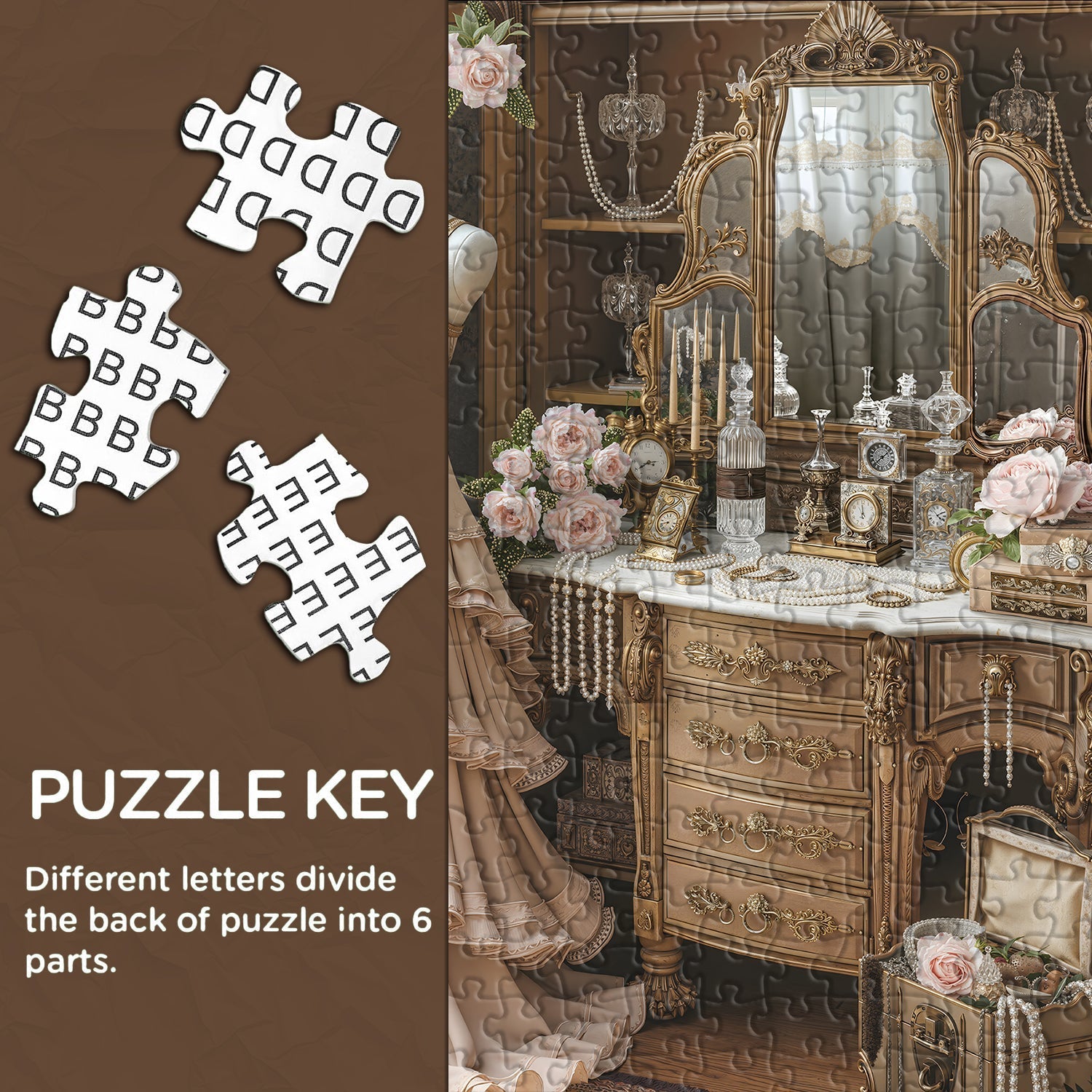 Gilded Boudoir Dreams Jigsaw Puzzle 1000 Piece