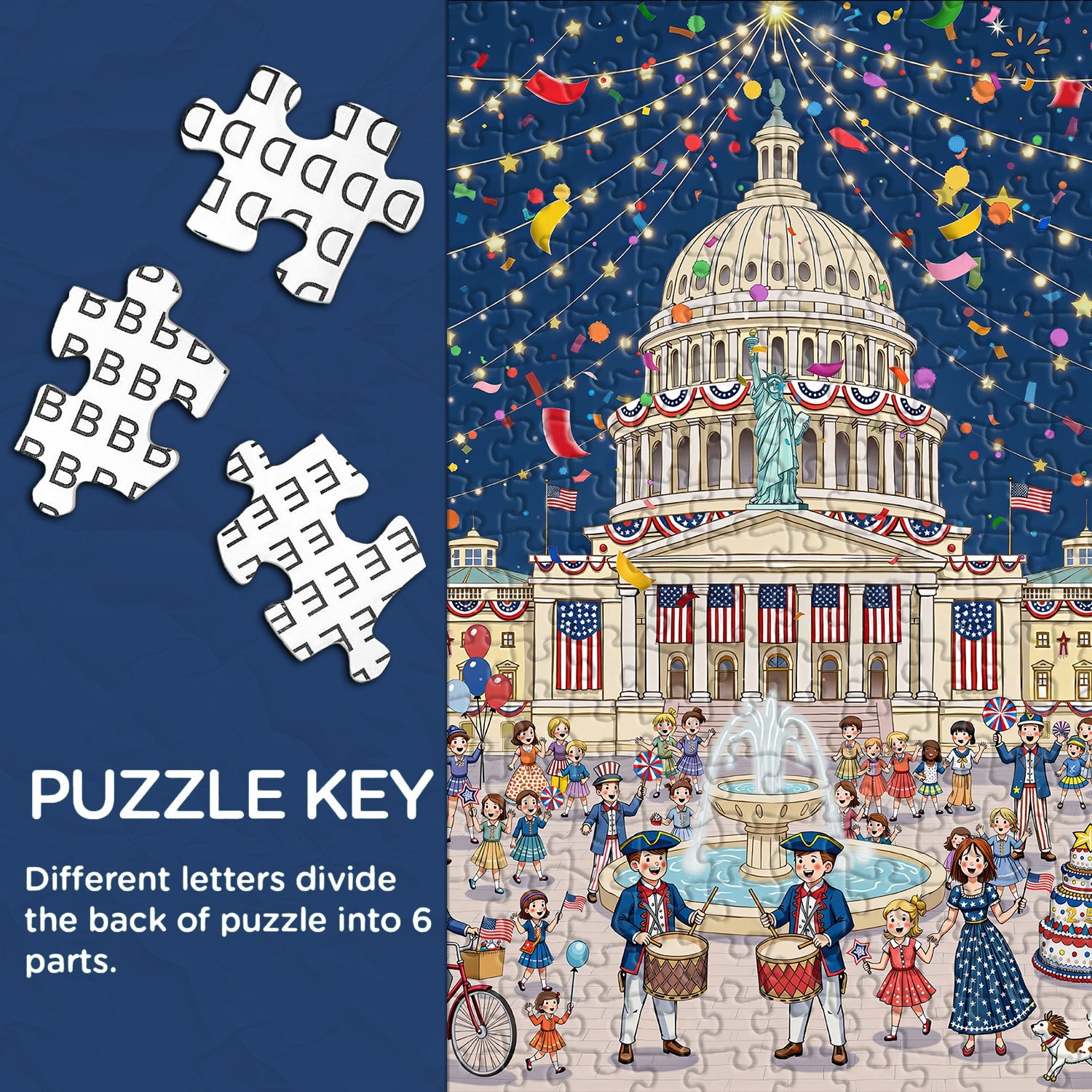 Fireworks & Freedom Jigsaw Puzzle 1000 Pieces