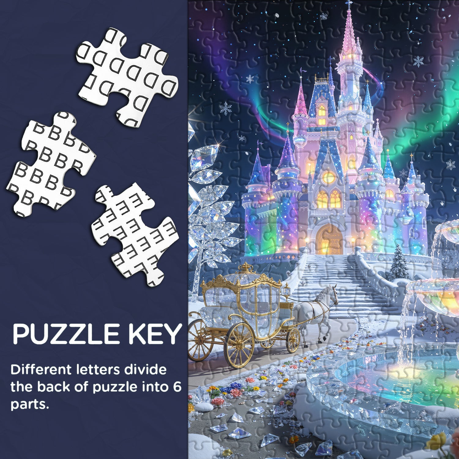 Aurora Crystal Castle Jigsaw Puzzle 1000 Pieces