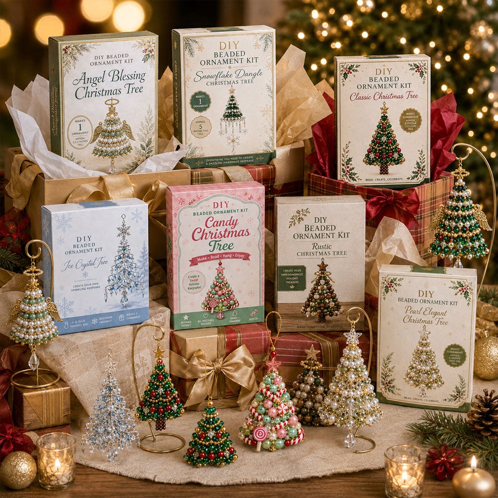 🎄DIY Christmas Tree Beaded Ornament Kit