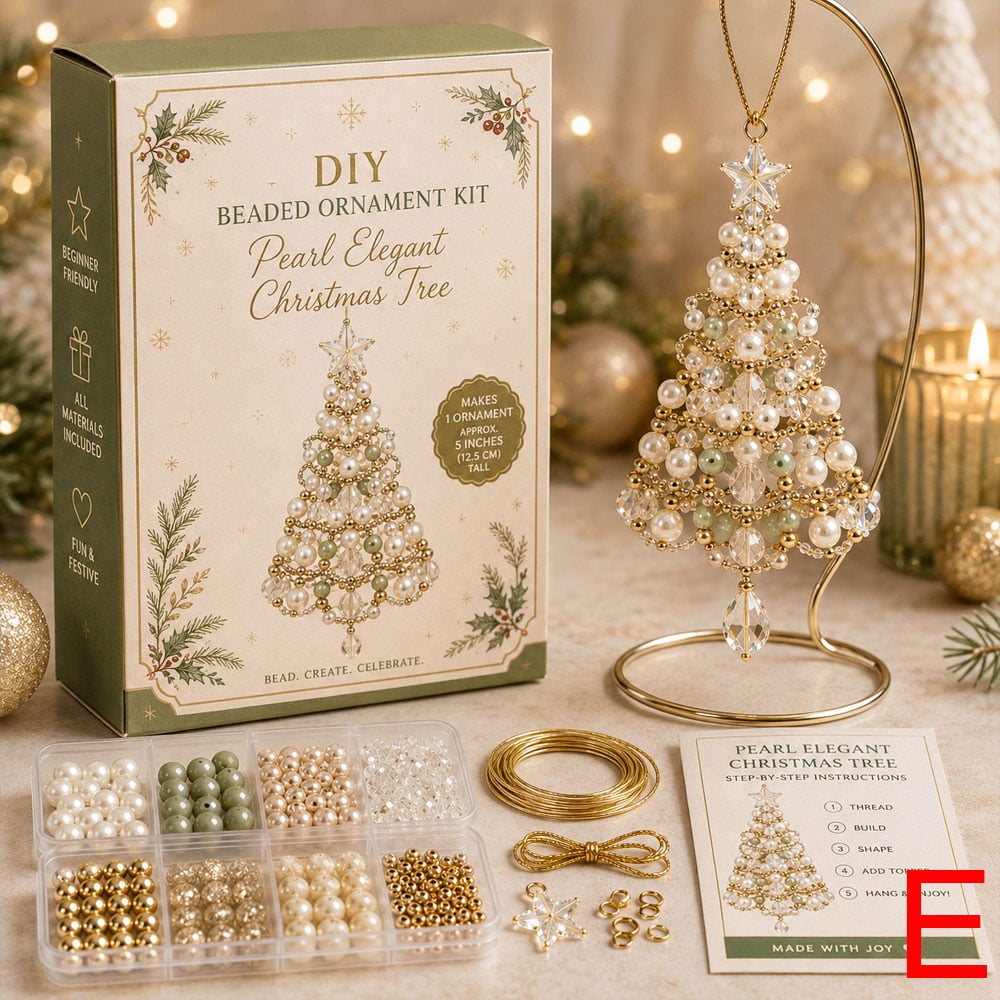🎄DIY Christmas Tree Beaded Ornament Kit
