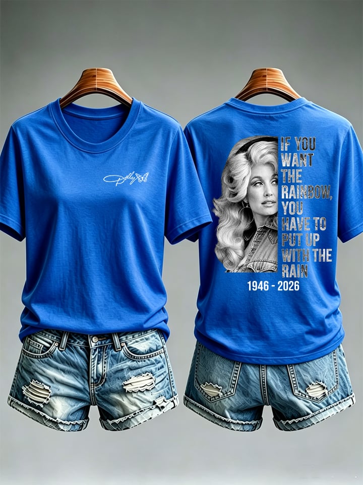 Women's  Vintage Signature Graphic Memorial Print T-Shirt