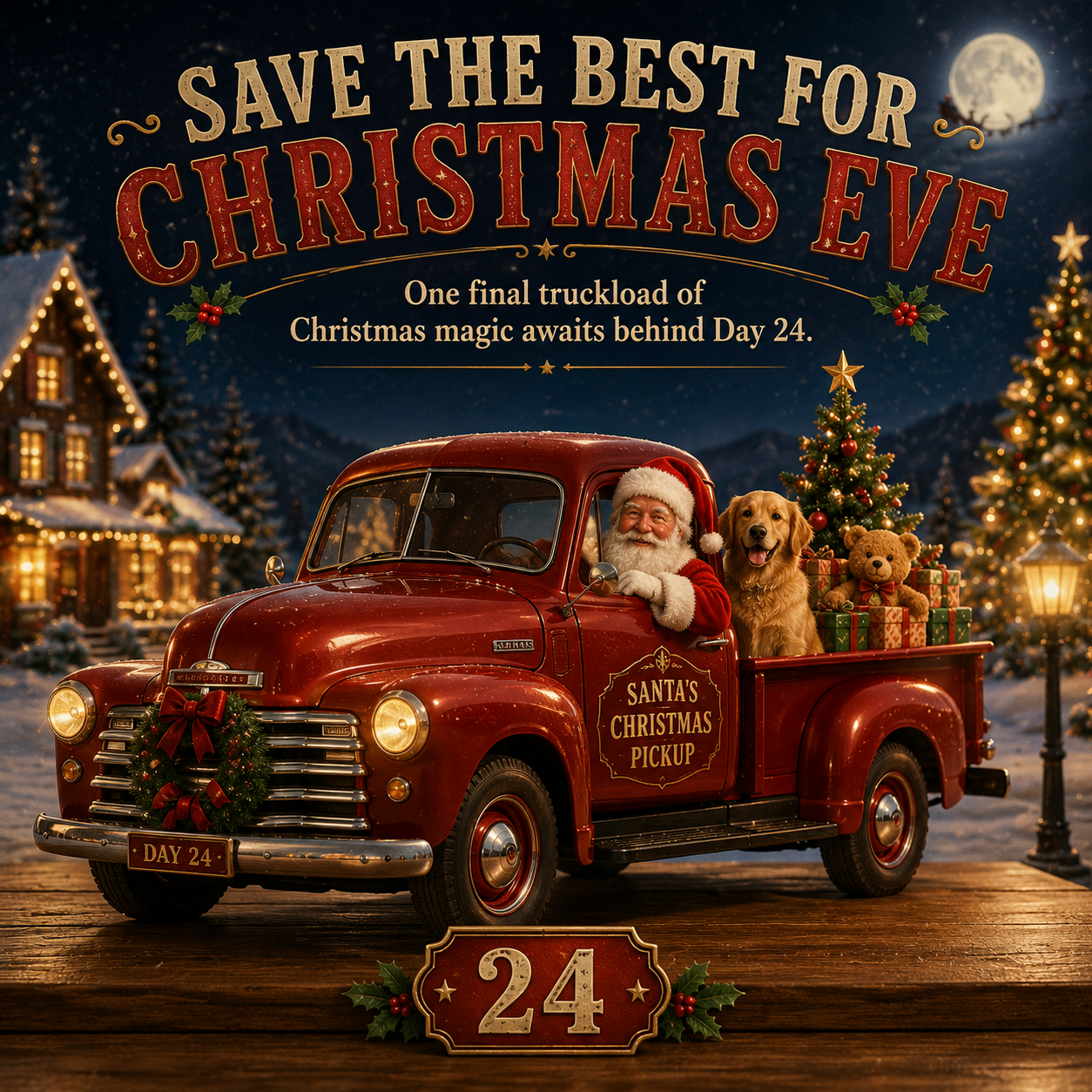 🎄 🛻Christmas Pickup Truck Advent Calendar – 24 Unique Holiday Trucks with Festive Surprises
