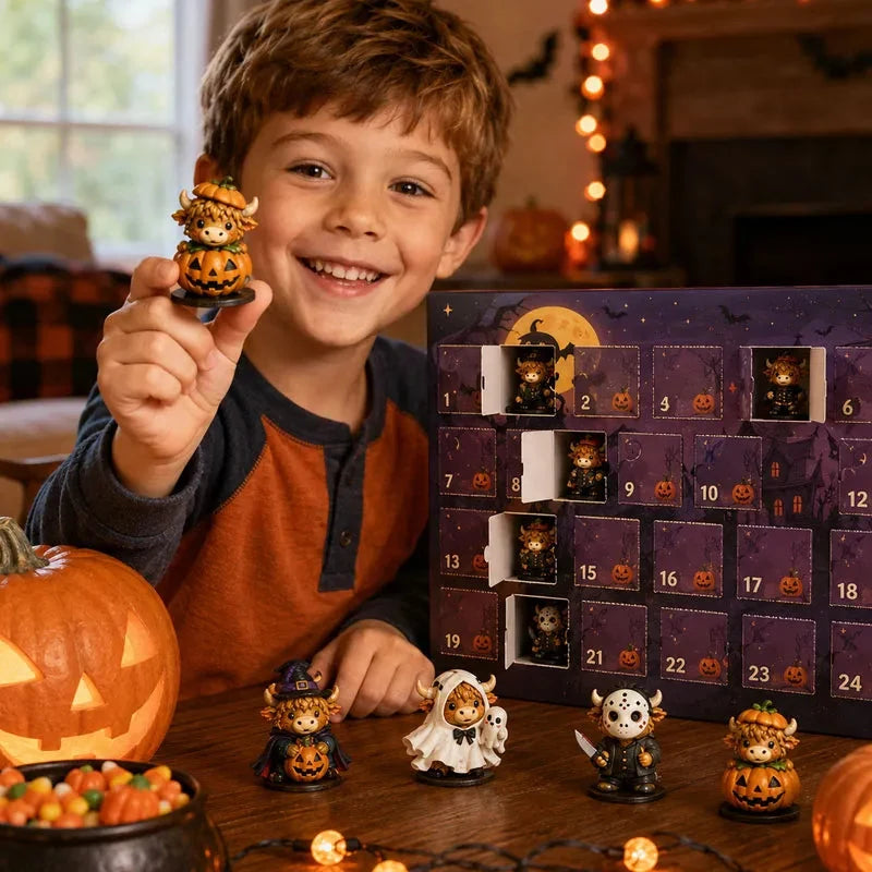 2026 Highland Cow Halloween Advent Calendar - 24-Day Countdown