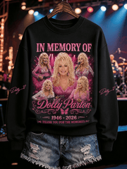 Women's Forever Our Queen Of Country Print Fleece Crew Neck Sweatshirt