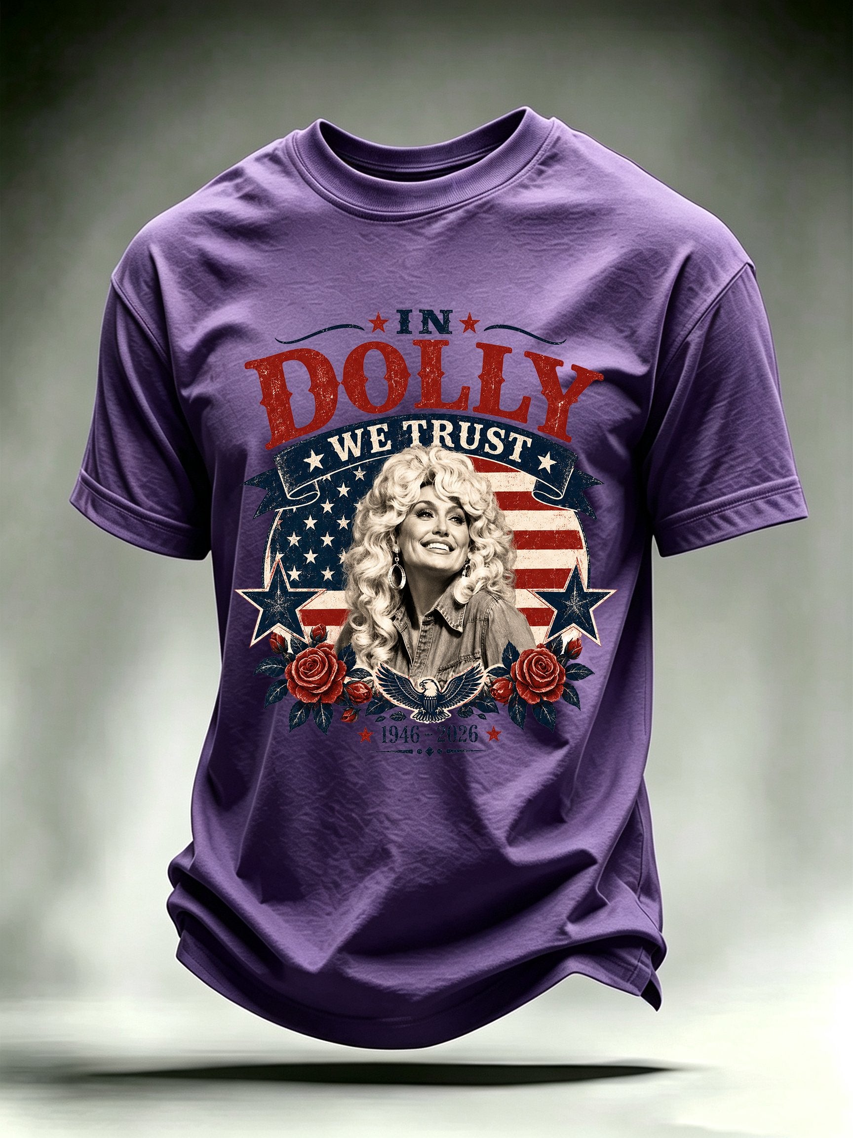 Men's Vintage Country Music Tribute Parton Tour T-Shirt