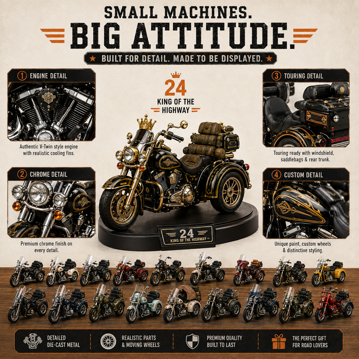 🎁American Road Legends Advent Calendar – 24 Days of Iconic Trike Collectibles