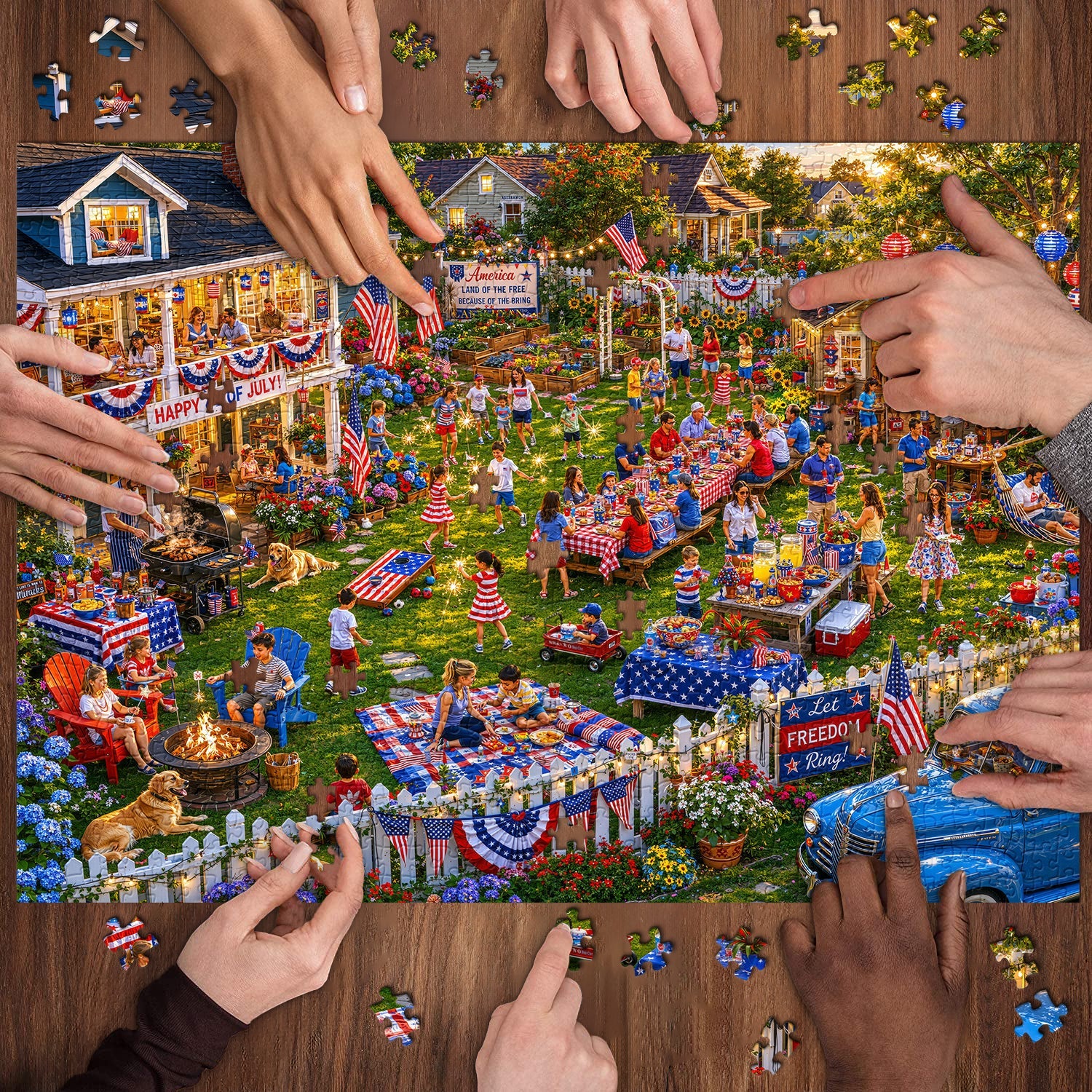 Land of the Free BBQ Jigsaw Puzzle 1000 Pieces