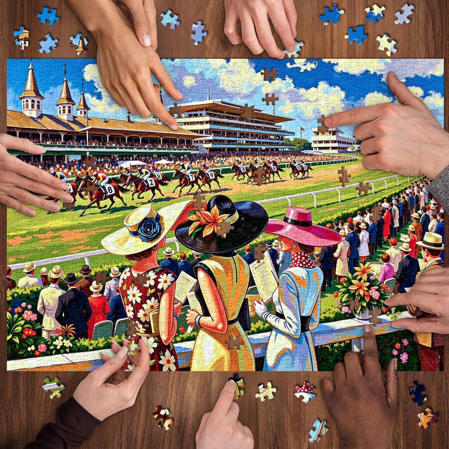 Horse Racing Event Jigsaw Puzzle 1000 Pieces