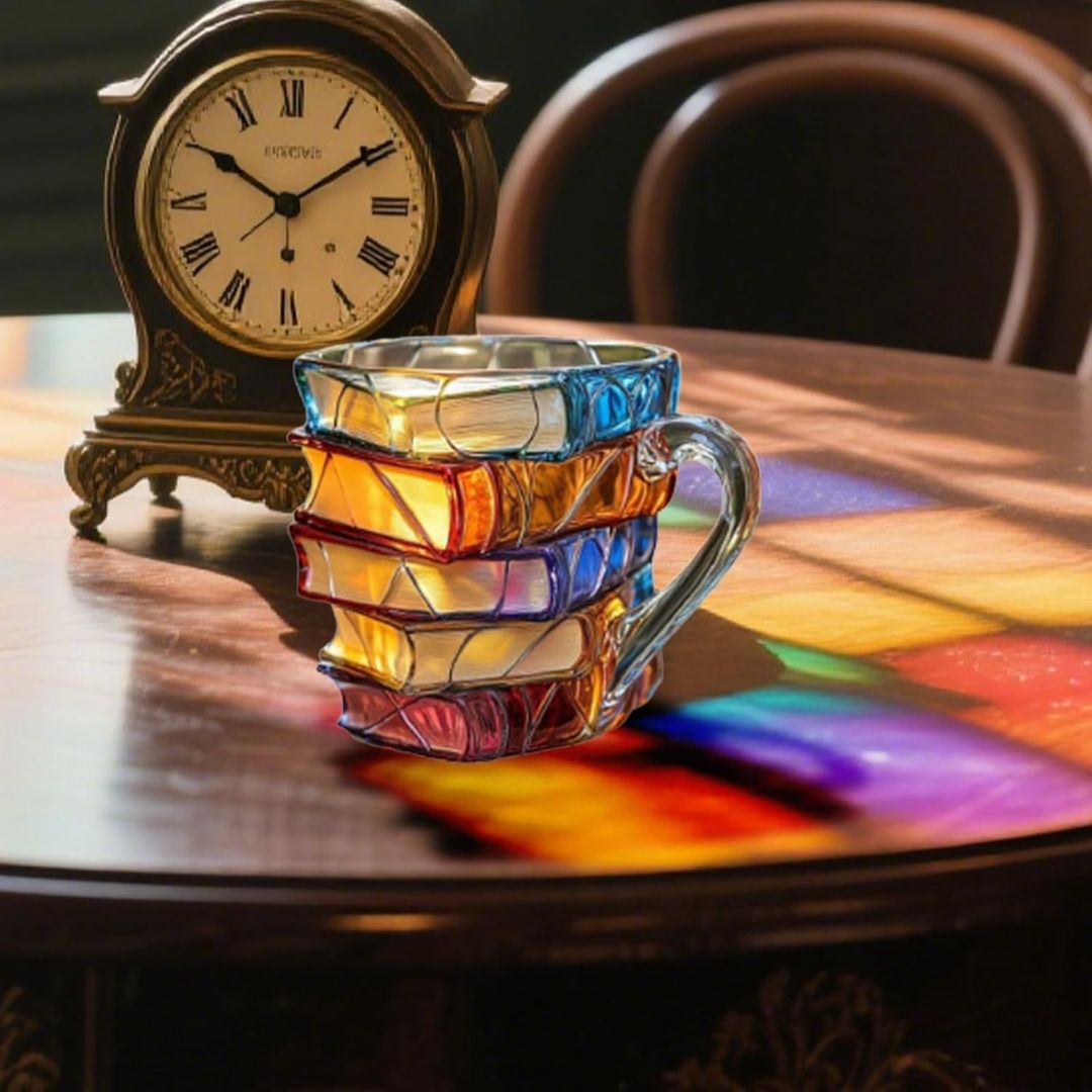 Unique 3D Happiness Mug for Reading Enthusiasts