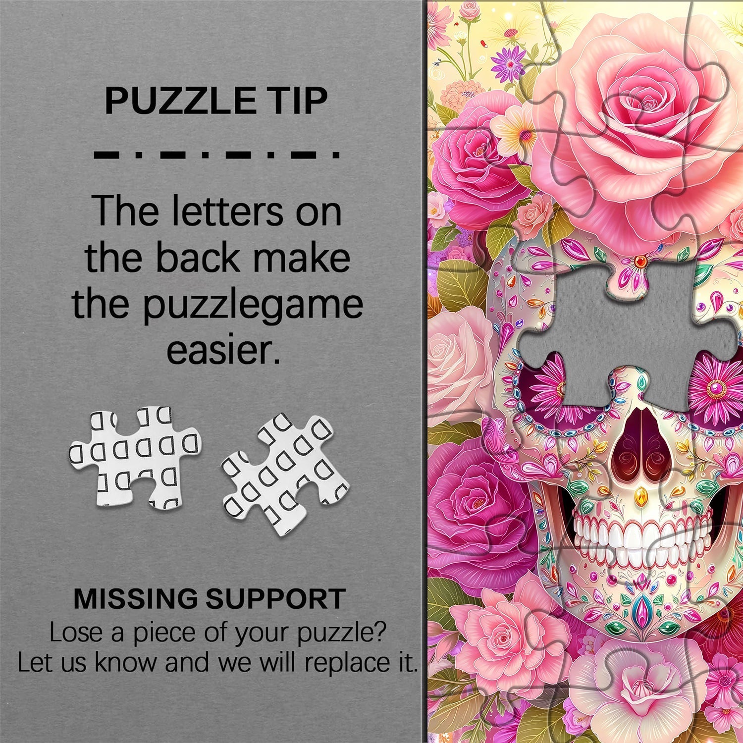 Rose Skull Dream Jigsaw Puzzle 1000 Pieces