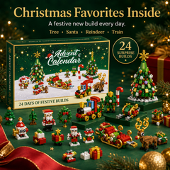 🎄 24-Day Christmas Building Blocks Advent Calendar Gift Set 🎅