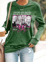 Retro Find Out Who You Are And Do It On Purpose Print Sweatshirt