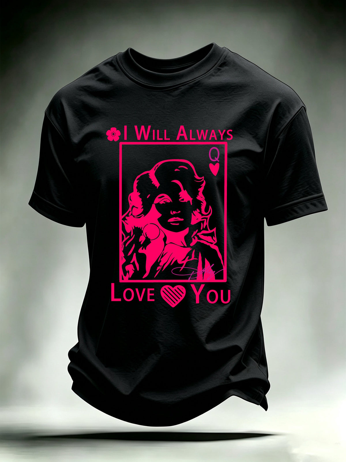 Men's Queen of Hearts Shirt Country Music Graphic Tee