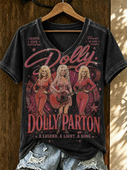 Women's Dolly Parton Tribute Print T‐Shirt