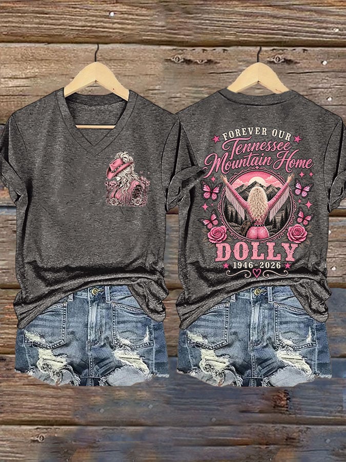 Women's Country Music Legend Tribute Print T-shirt