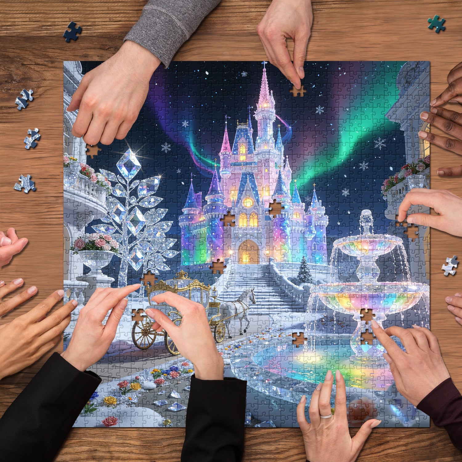 Aurora Crystal Castle Jigsaw Puzzle 1000 Pieces