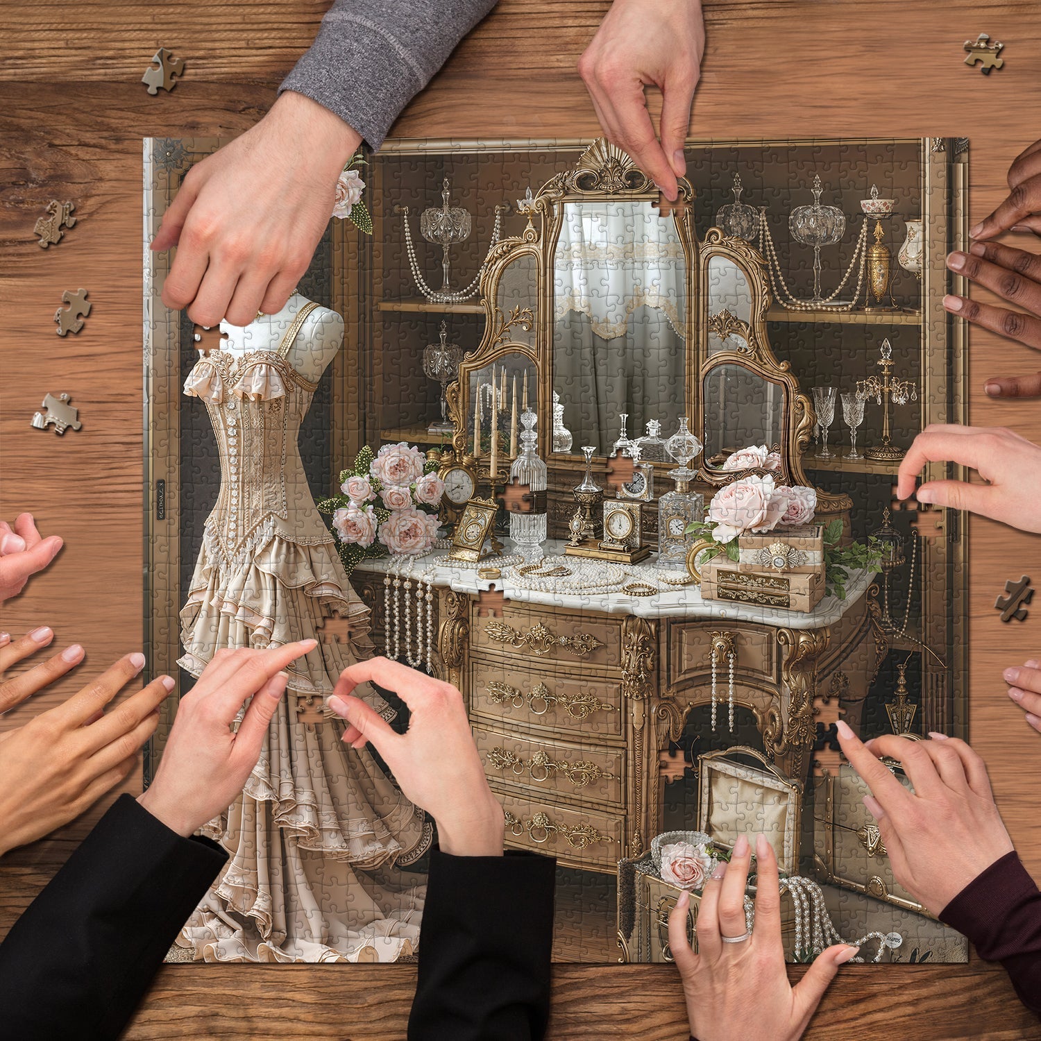 Gilded Boudoir Dreams Jigsaw Puzzle 1000 Piece