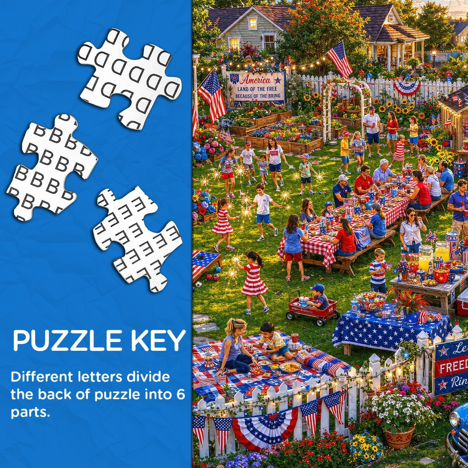 Land of the Free BBQ Jigsaw Puzzle 1000 Pieces