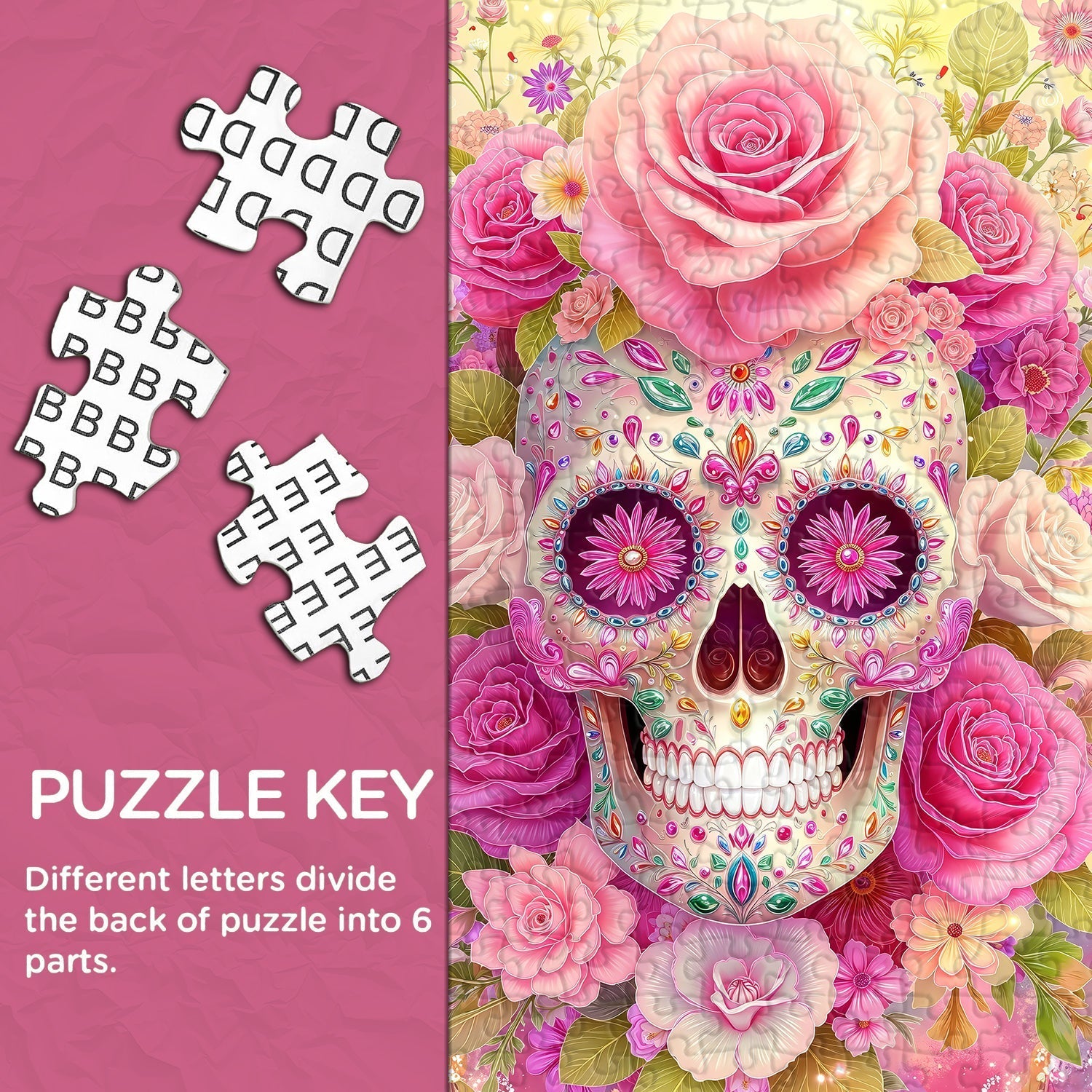 Rose Skull Dream Jigsaw Puzzle 1000 Pieces
