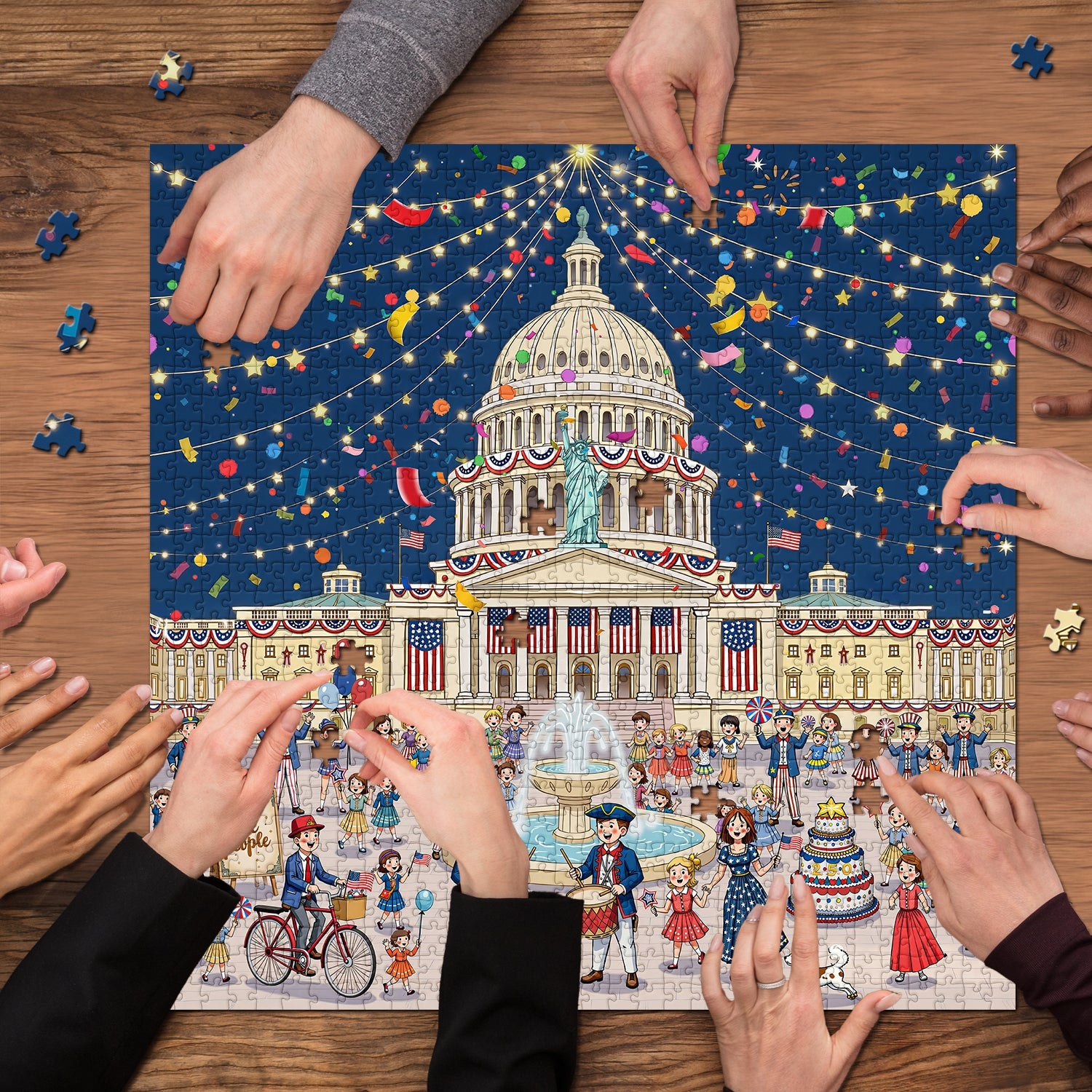 Fireworks & Freedom Jigsaw Puzzle 1000 Pieces