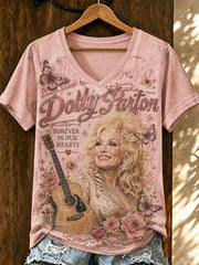 Women's Dolly Parton Tribute Print T‐Shirt