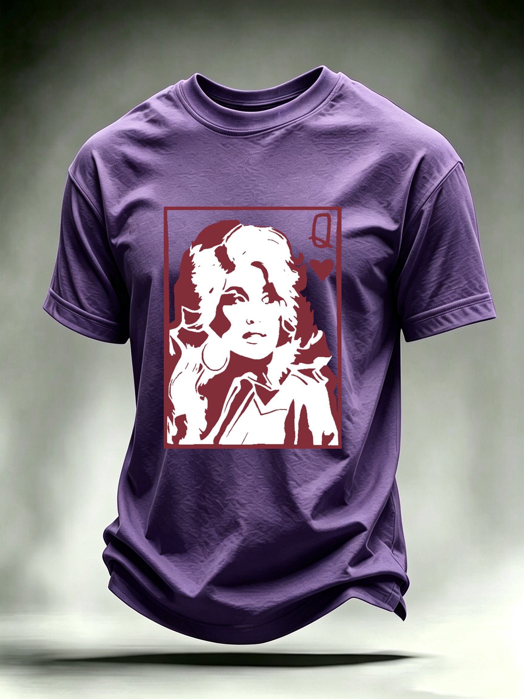 Men's Queen of Hearts Shirt Country Music Graphic Tee