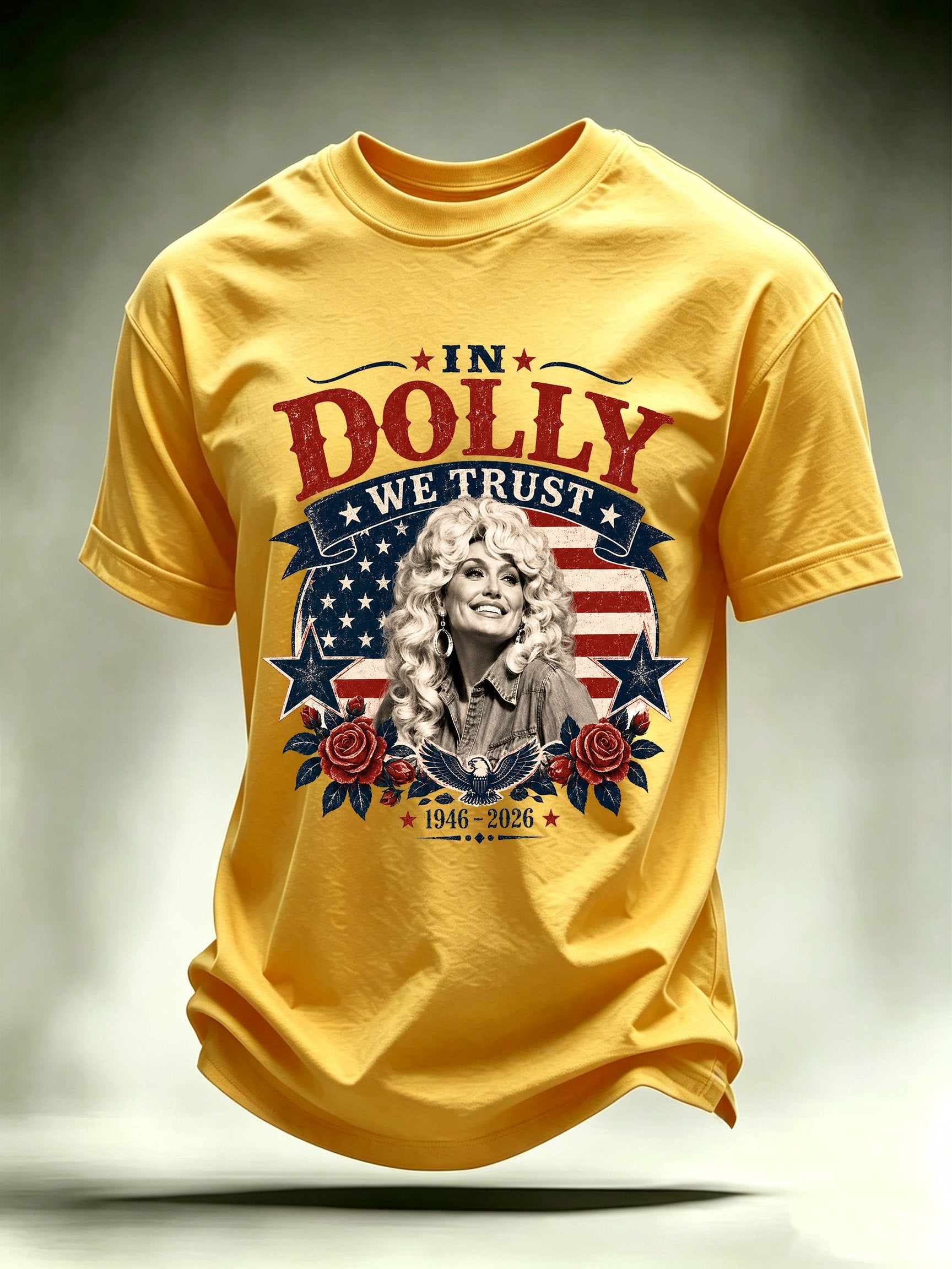 Men's Vintage Country Music Tribute Parton Tour T-Shirt