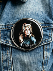 Unisex Retro Rip Dolly Parton Pin-Back Button