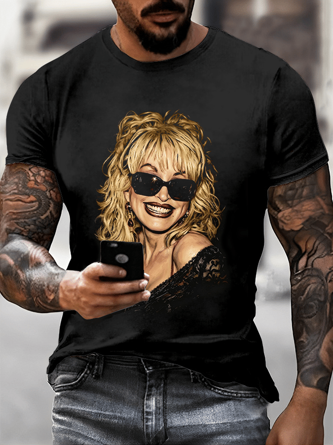Men's Forever Our Queen of Country Print Short-Sleeve T-Shirt