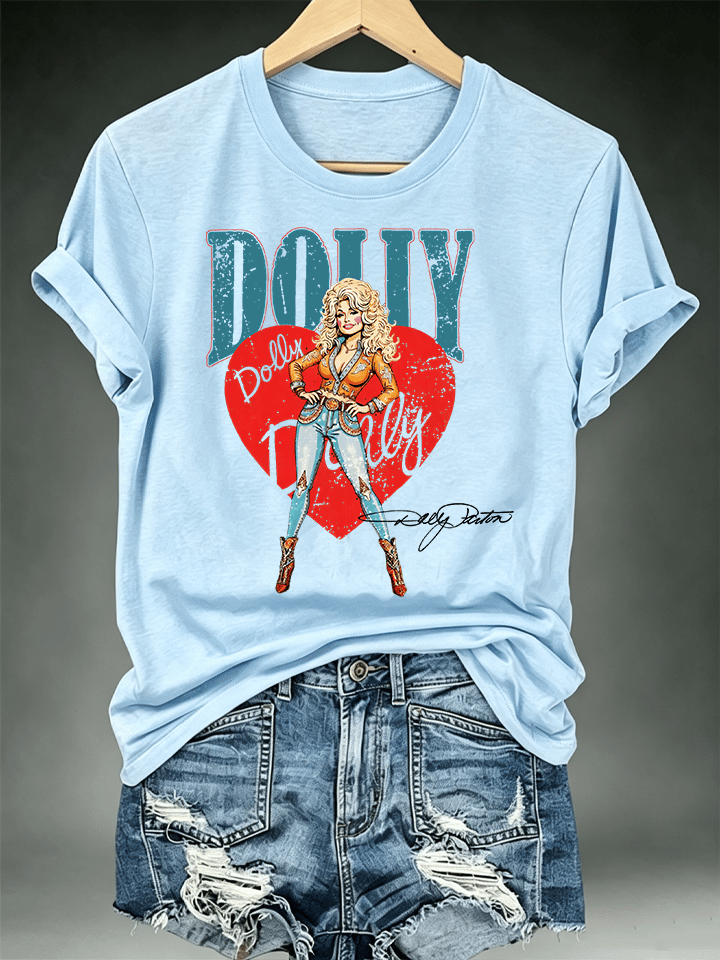 Women's Vintage Country Music Tribute Parton Tour T-Shirt
