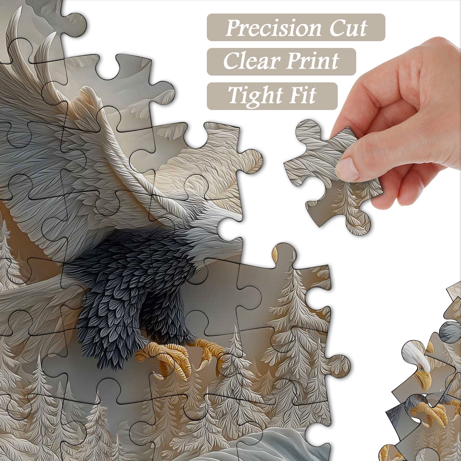 Impossible Difficult The Carved Eagle Jigsaw Puzzle 1000 Pieces