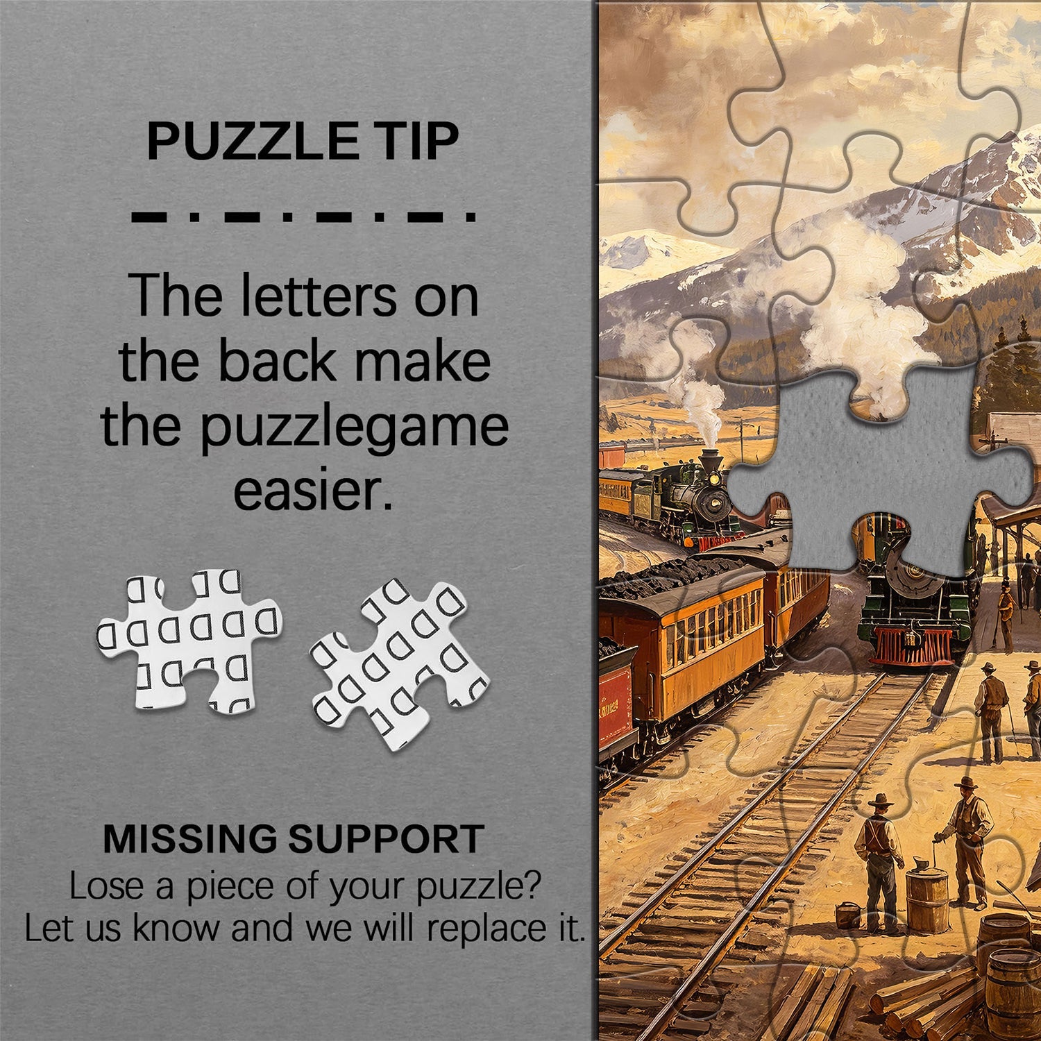 Trains of the Gold Rush Jigsaw Puzzle 1000 Pieces