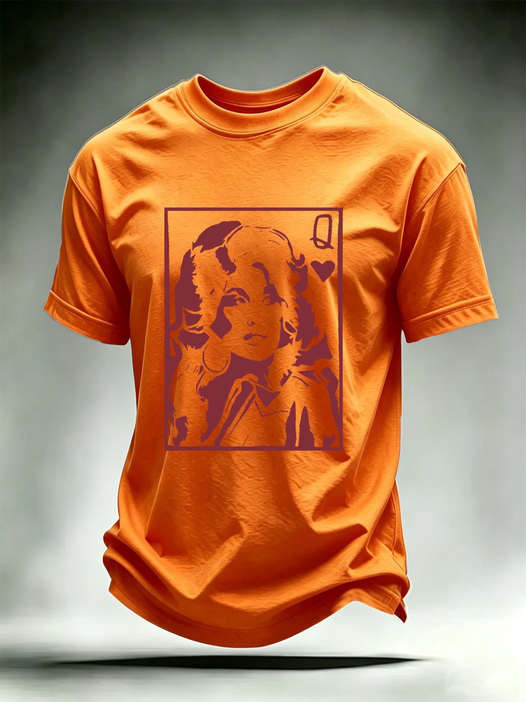 Men's Queen of Hearts Shirt Country Music Graphic Tee