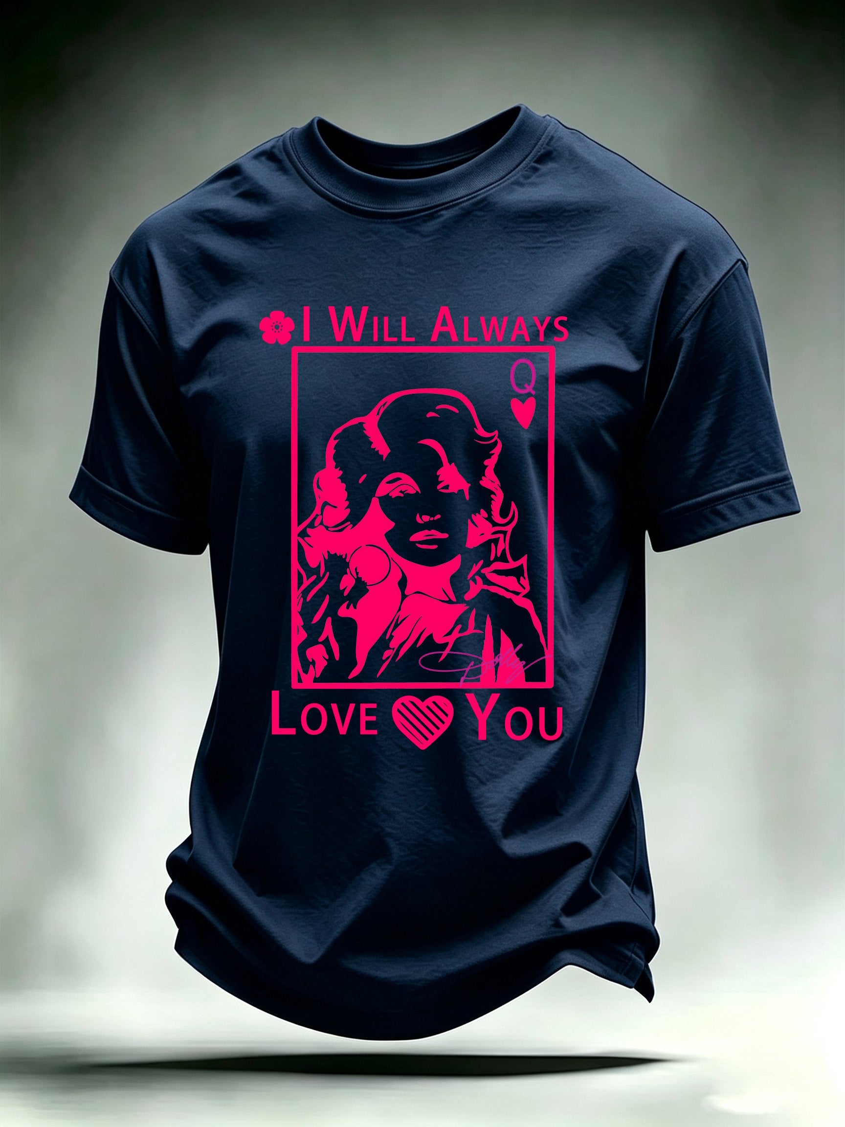 Men's Queen of Hearts Shirt Country Music Graphic Tee