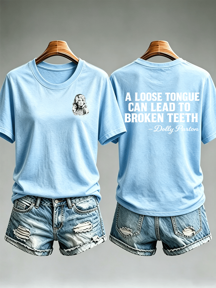 Women's  Vintage Signature Graphic Memorial Print T-Shirt