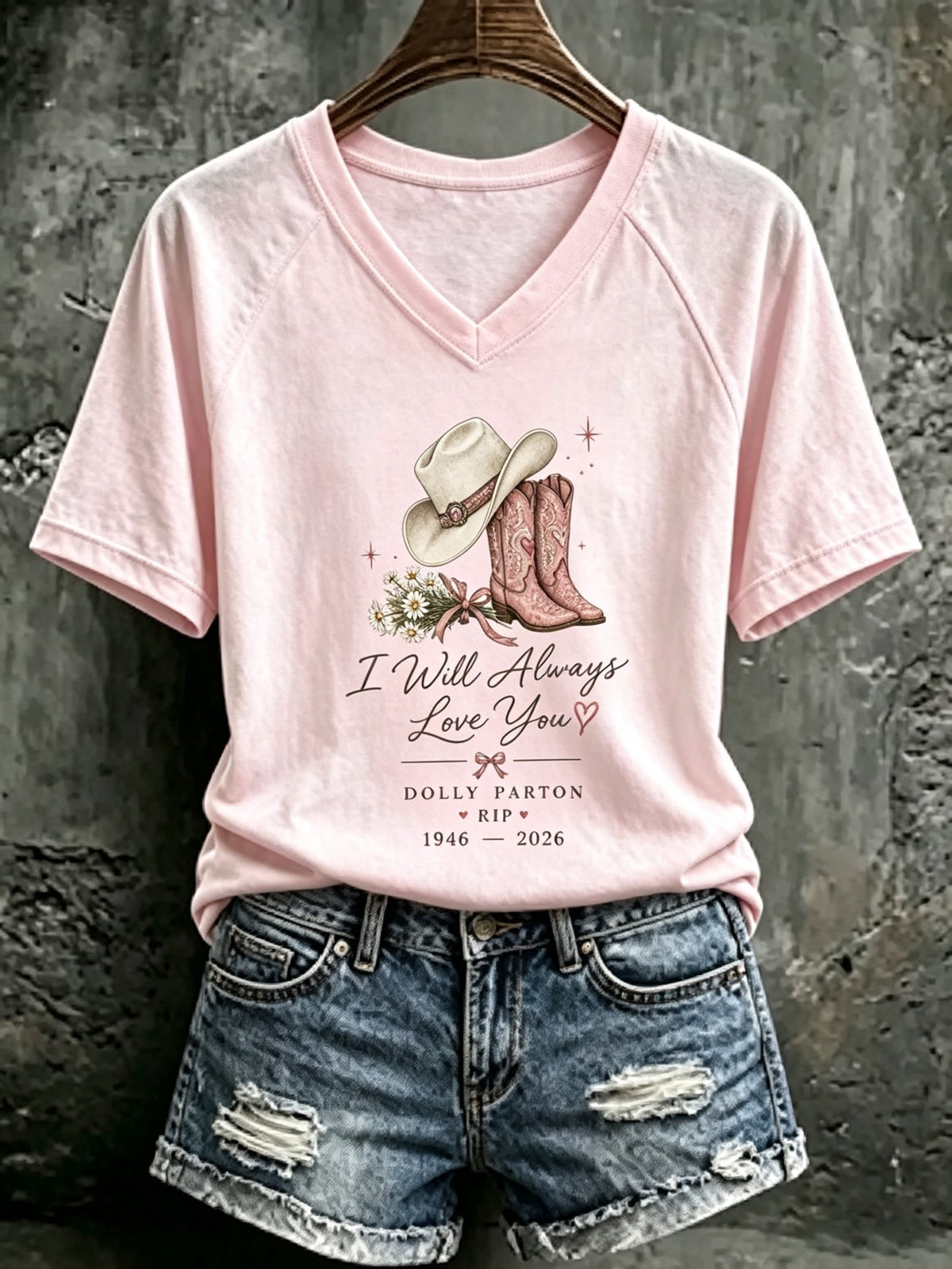 Women's Rip Dolly Parton Printed T-shirt