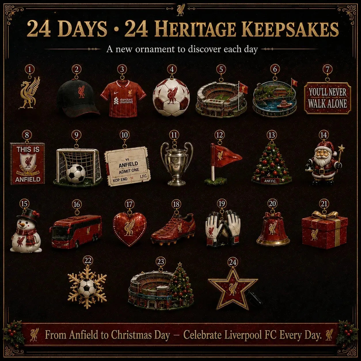 🎄 Chiefs Kingdom Football Christmas Advent Calendar