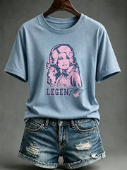 Women's Rip Dolly Parton Print T-Shirt