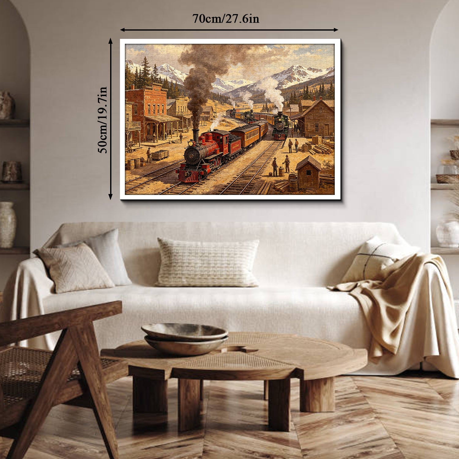 Trains of the Gold Rush Jigsaw Puzzle 1000 Pieces