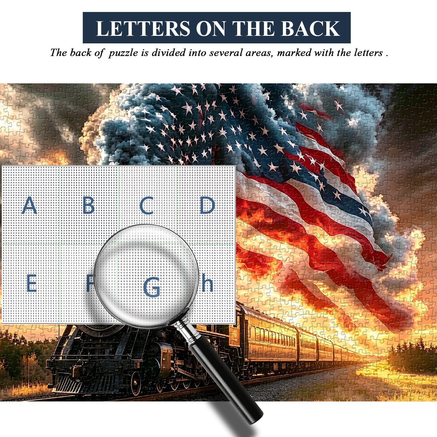 Western Sunset Train Jigsaw Puzzle 1000 Pieces