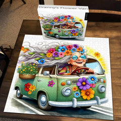 Granny’s Flower Van Jigsaw Puzzles 1000 Pieces