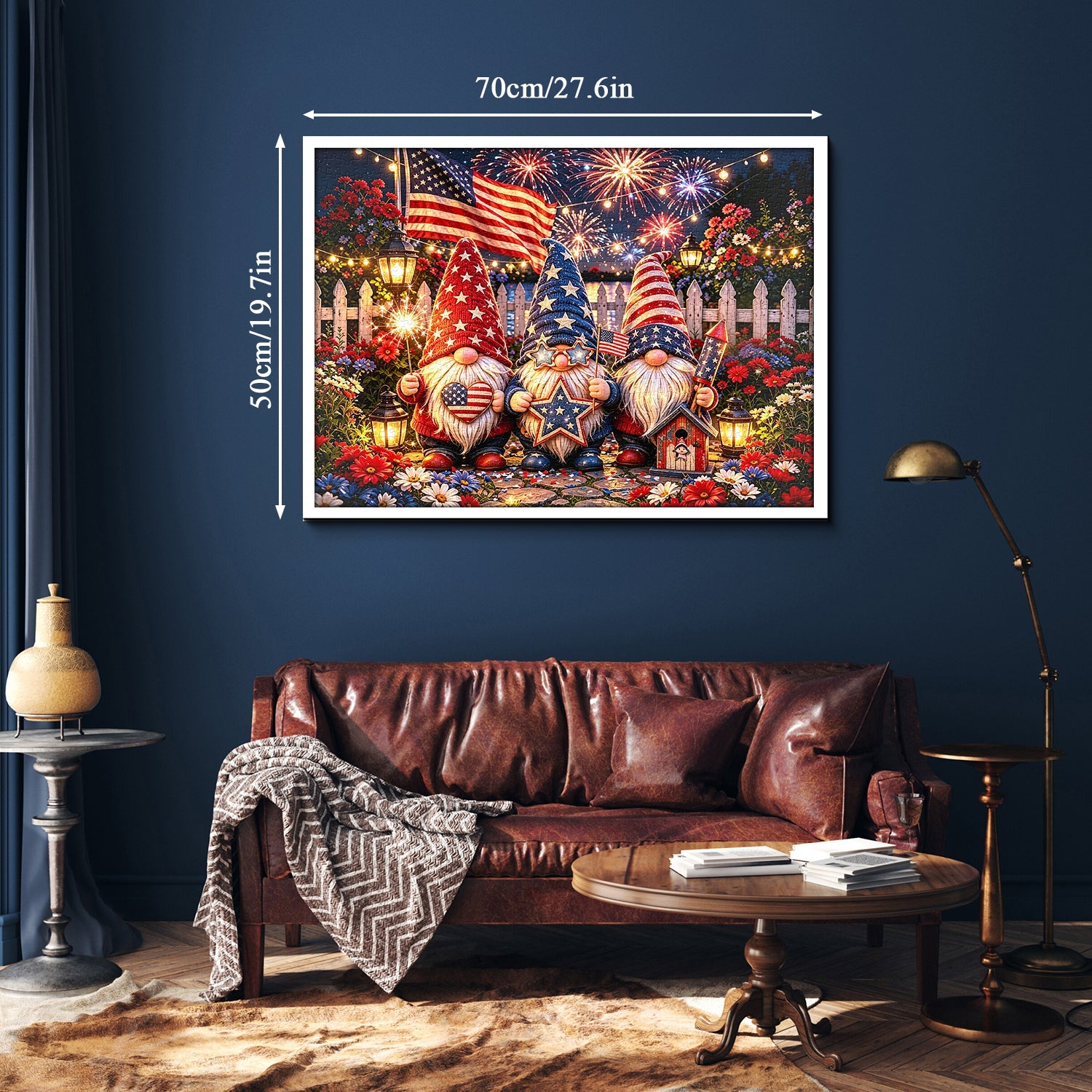 Firework & Flag Gnomes Jigsaw Puzzle 1000 Piece