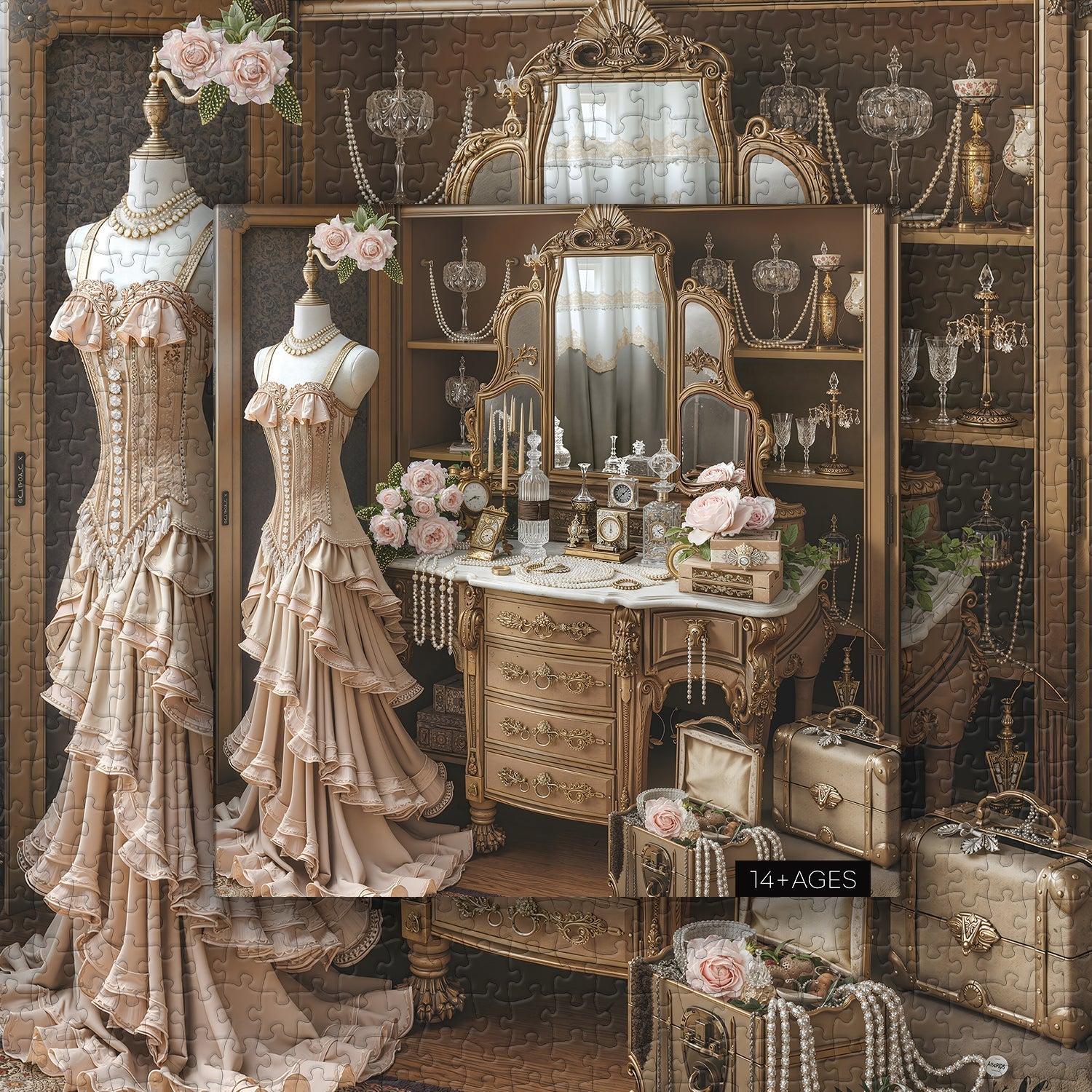 Gilded Boudoir Dreams Jigsaw Puzzle 1000 Piece