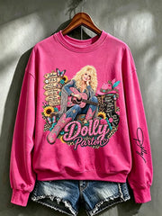 Women's Casual Printed Long-Sleeve Sweatshirt