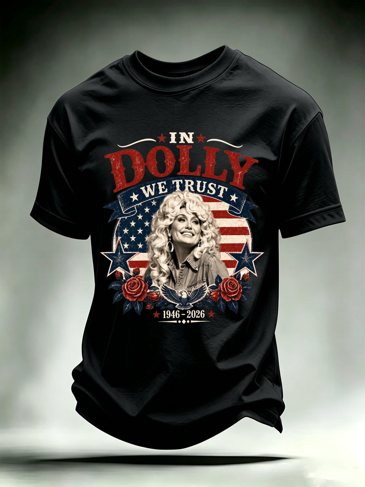 Men's Vintage Country Music Tribute Parton Tour T-Shirt