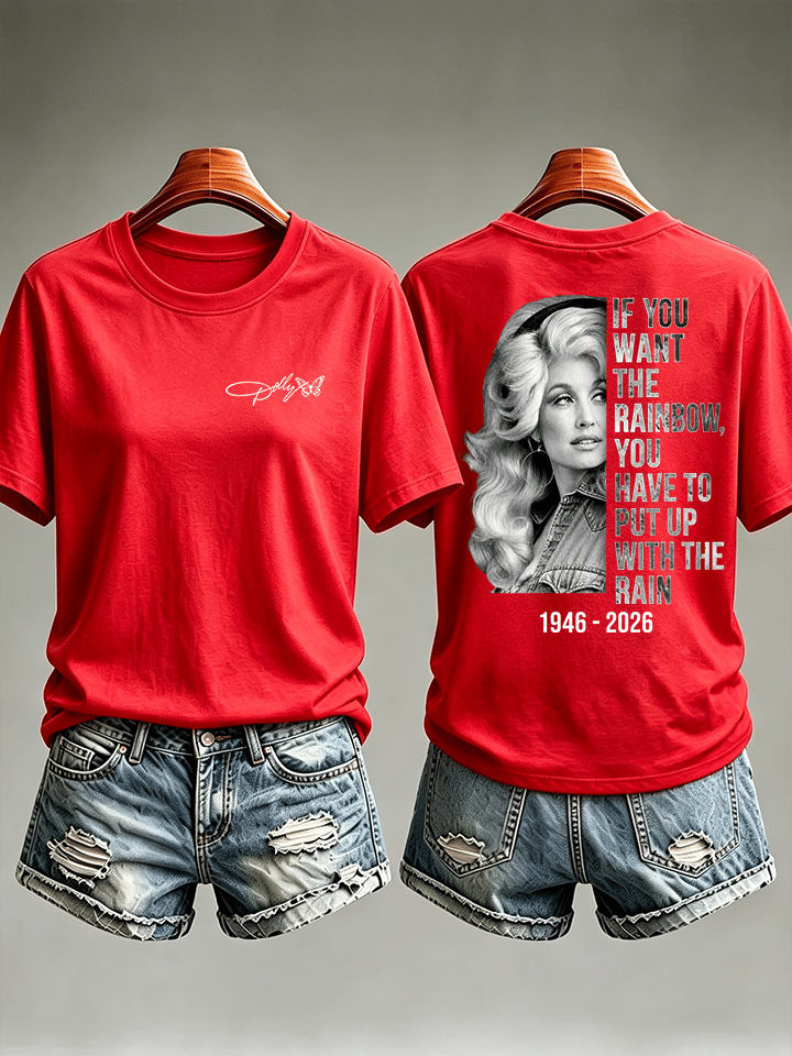 Women's  Vintage Signature Graphic Memorial Print T-Shirt