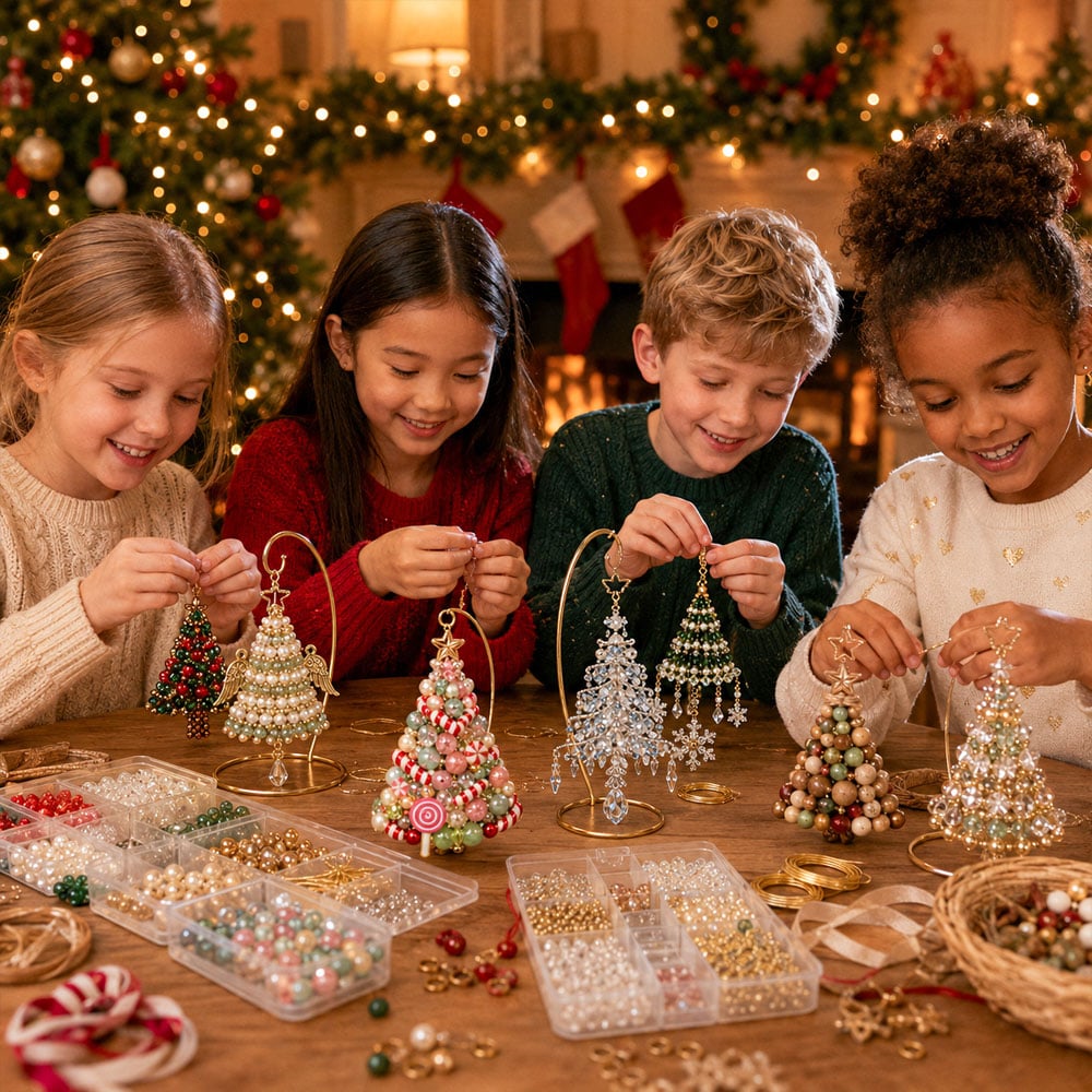 🎄DIY Christmas Tree Beaded Ornament Kit