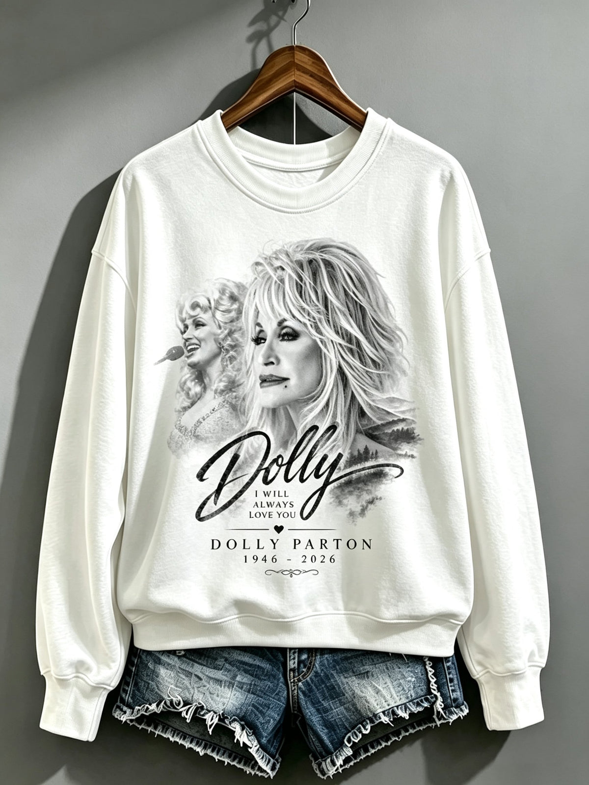 Women's Casual Printed Long-Sleeve Sweatshirt
